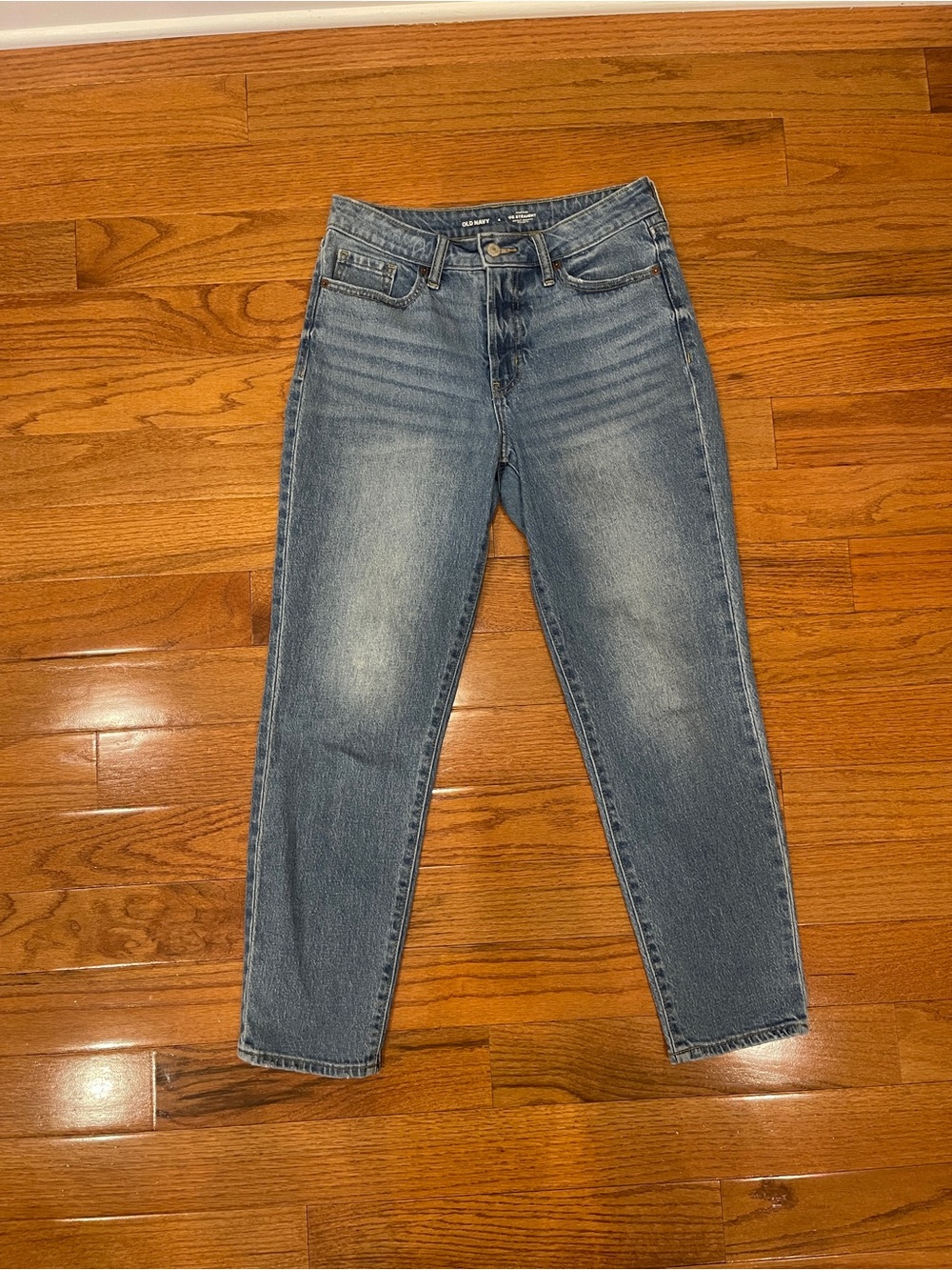 Old Navy OG Straight High Rise Medium Wash Denim Jeans Women's Size 4